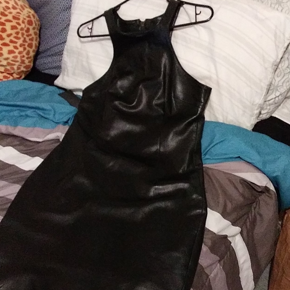 Leather dress
